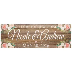 Rustic Floral Celebration Banner