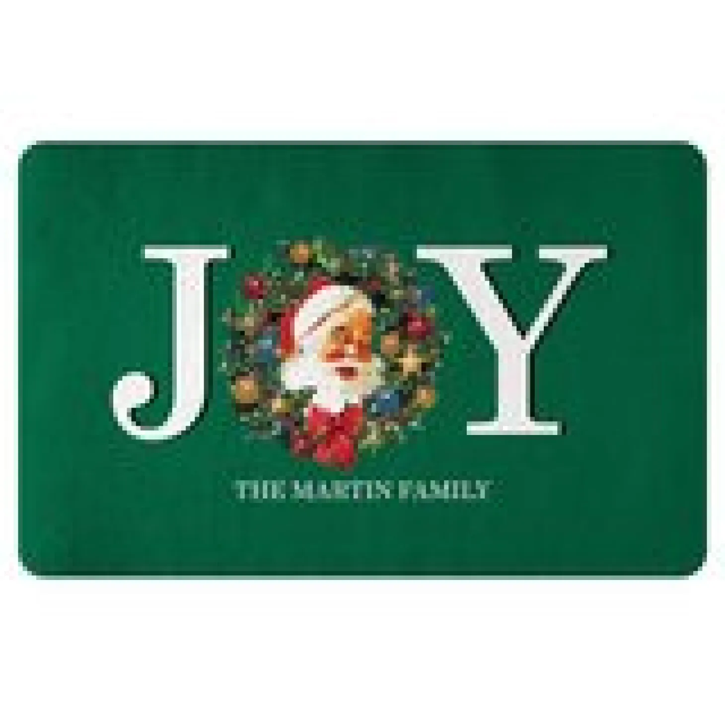 Santa Wreath Joy Doormat