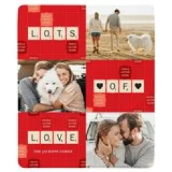 Scrabble® Lots of Love Photo Plush Blanket