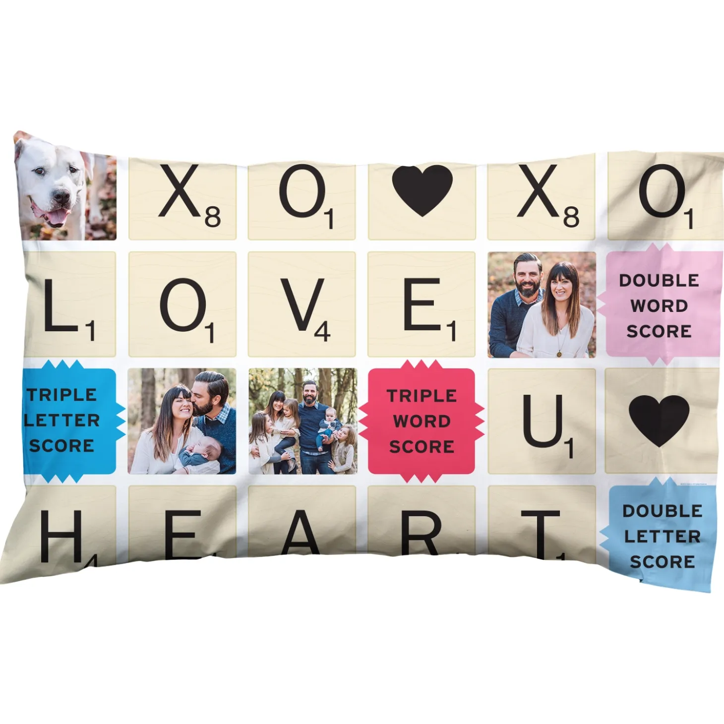 Scrabble® Love You Pillow Case