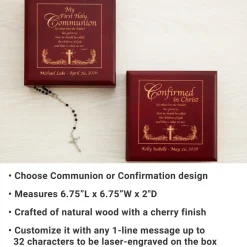 Scripture Communion & Confirmation Keepsake Box