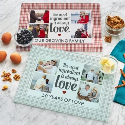 Secret Ingredient Photo Glass Cutting Board