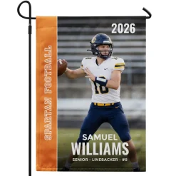 Senior Night Photo Garden Flag