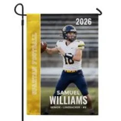 Senior Night Photo Garden Flag