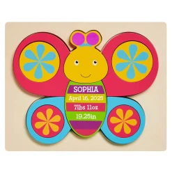 Shaped Wooden Baby Info Puzzle