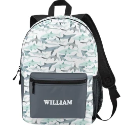 Shark Print Backpack