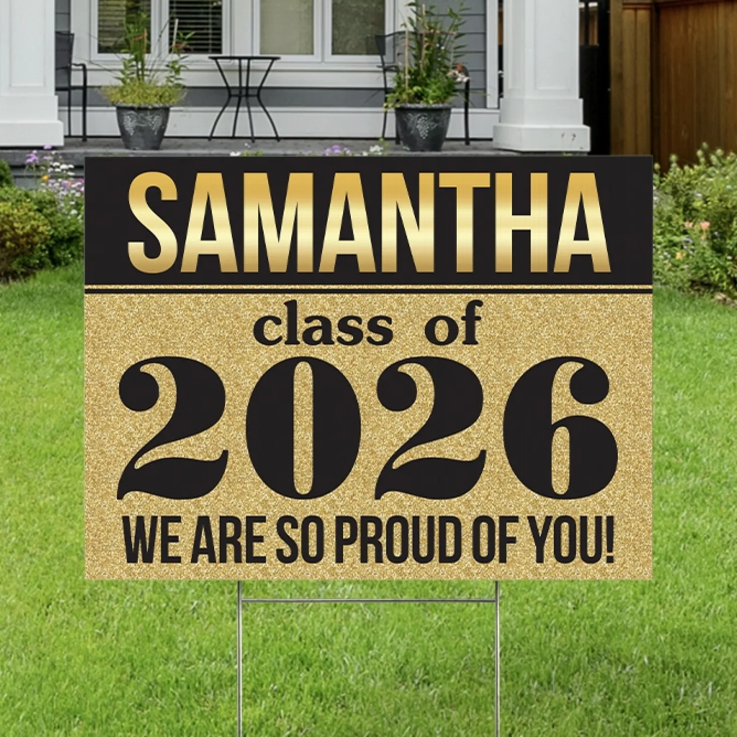 Shine Bright Graduation Yard Sign