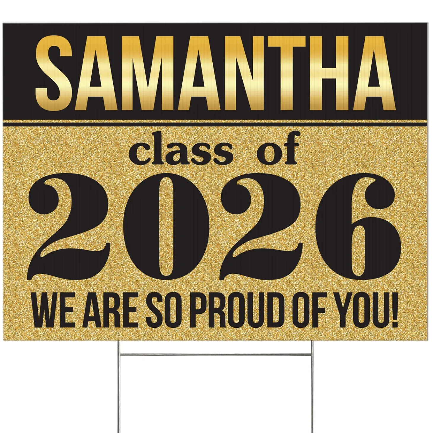 Shine Bright Graduation Yard Sign