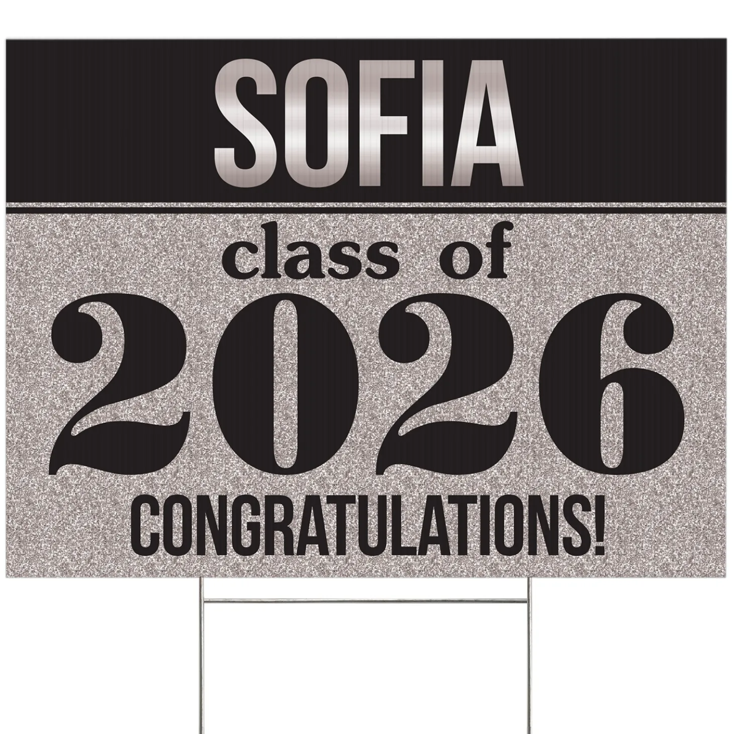 Shine Bright Graduation Yard Sign