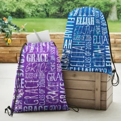 Signature Style Graduation Drawstring Bags