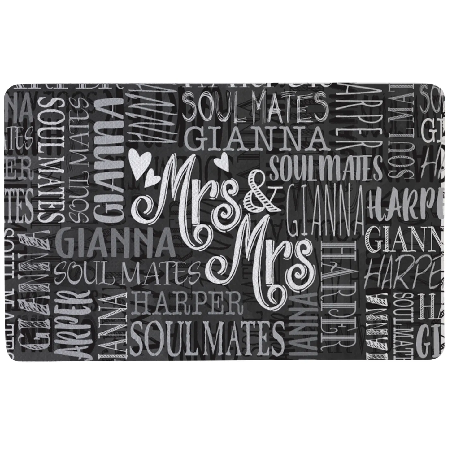 Signature Style Wedding Couple Doormats