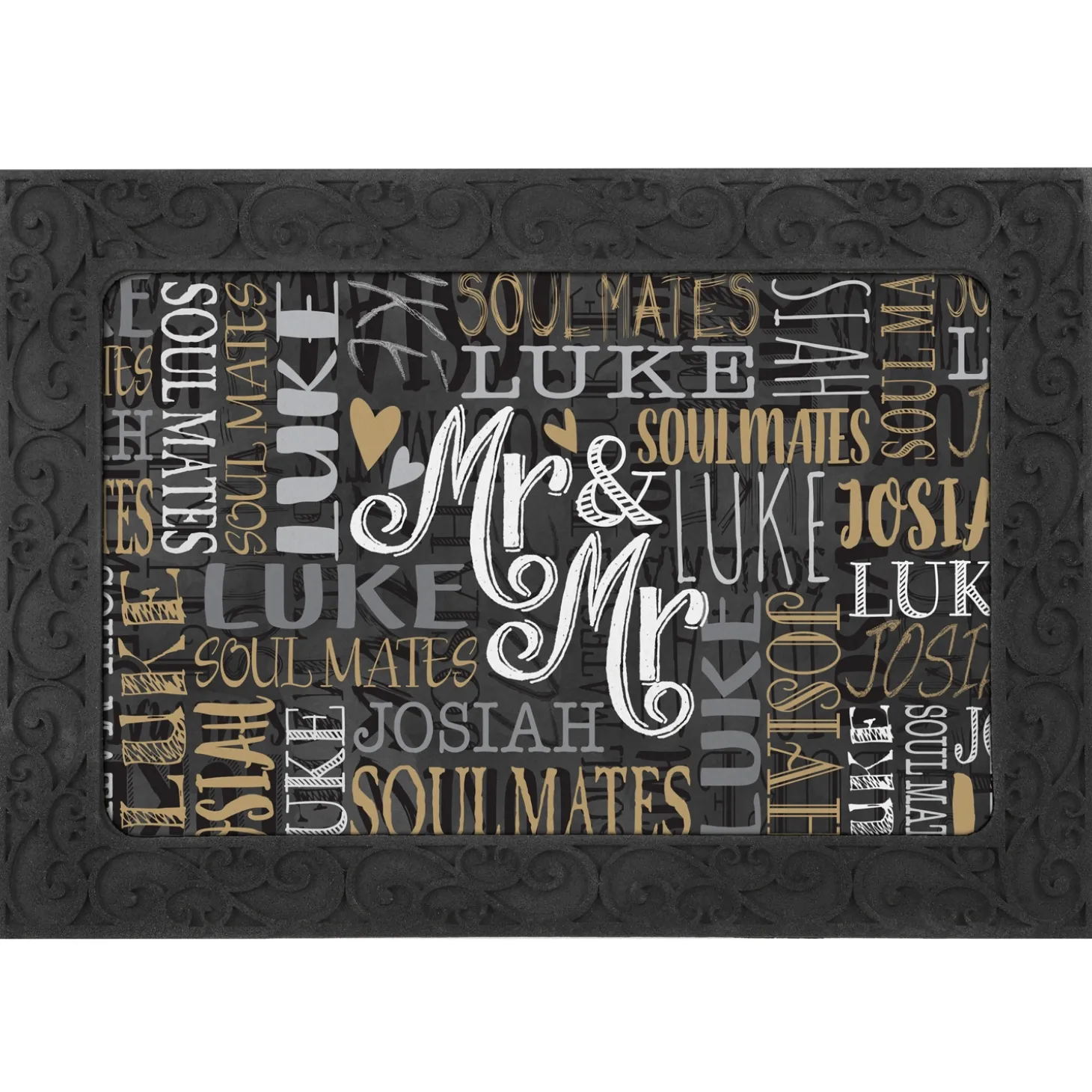 Signature Style Wedding Couple Doormats