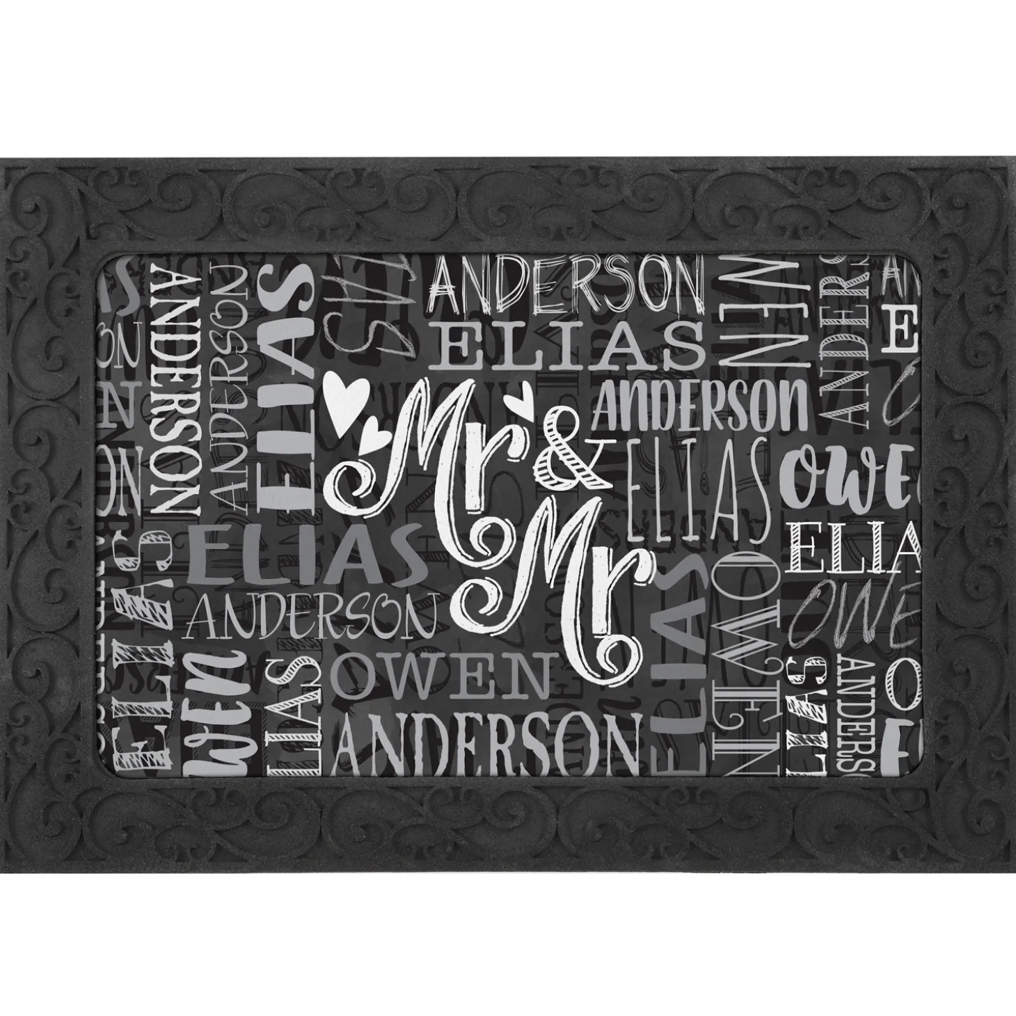 Signature Style Wedding Couple Doormats
