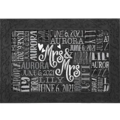 Signature Style Wedding Couple Doormats