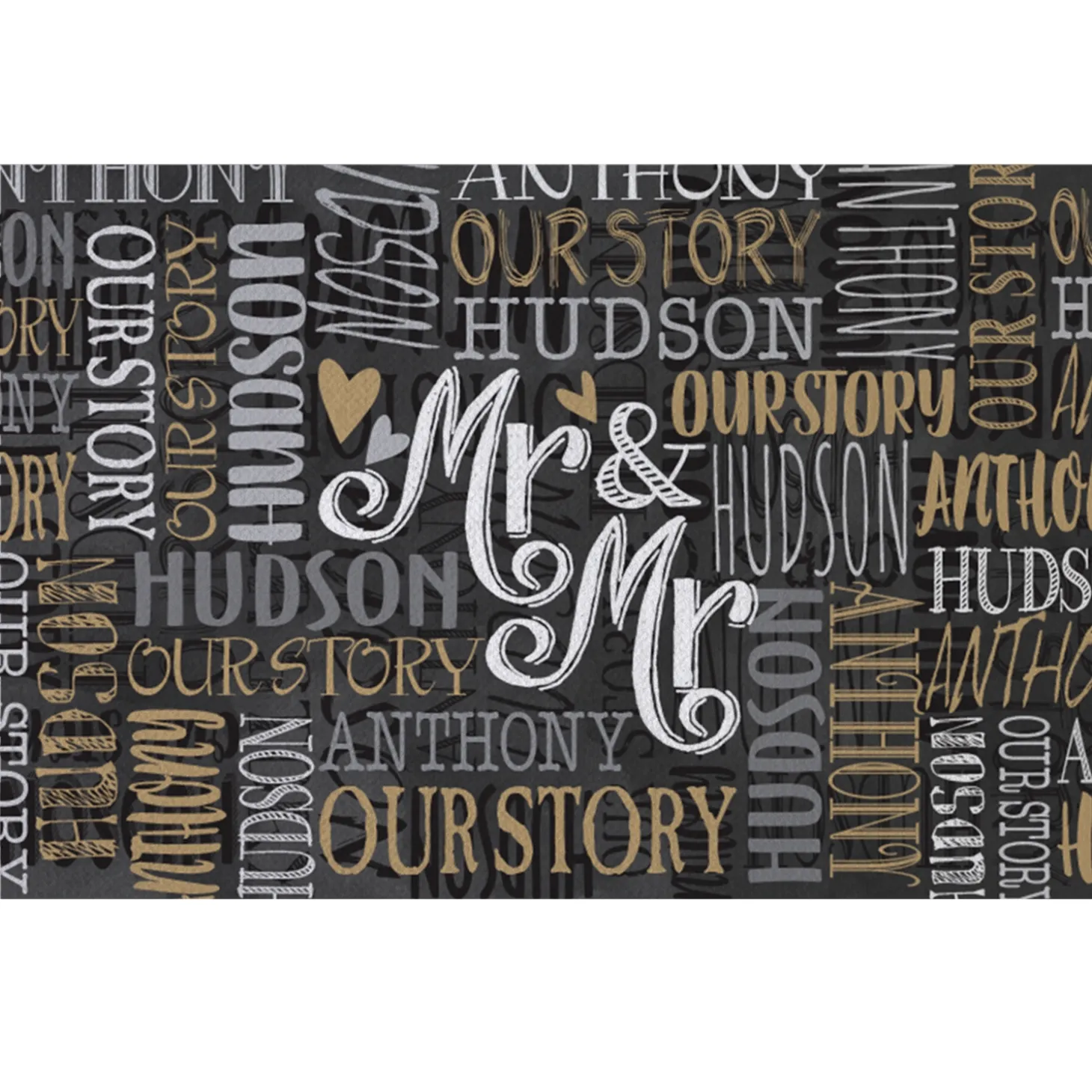 Signature Style Wedding Couple Doormats