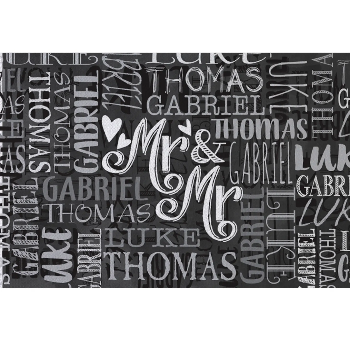 Signature Style Wedding Couple Doormats