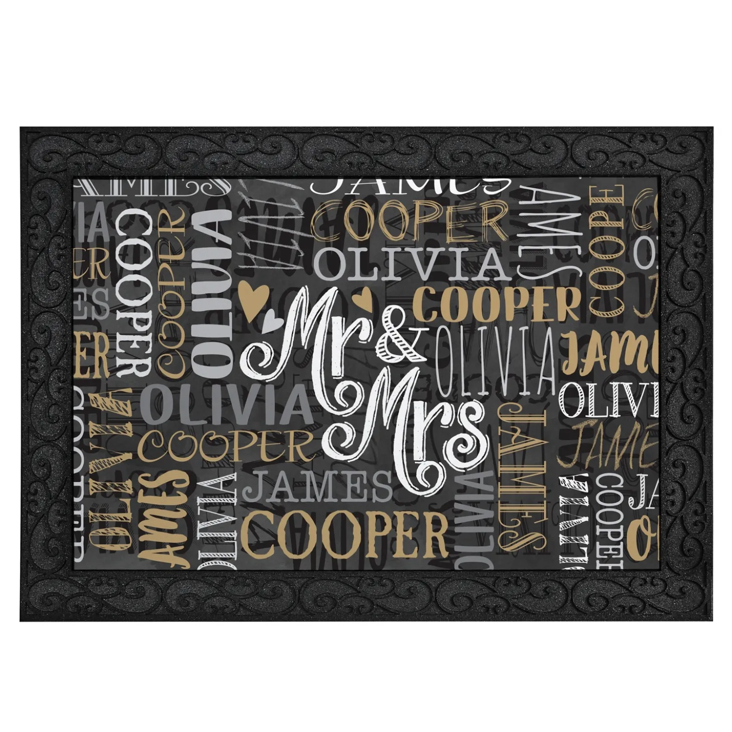 Signature Style Wedding Couple Doormats