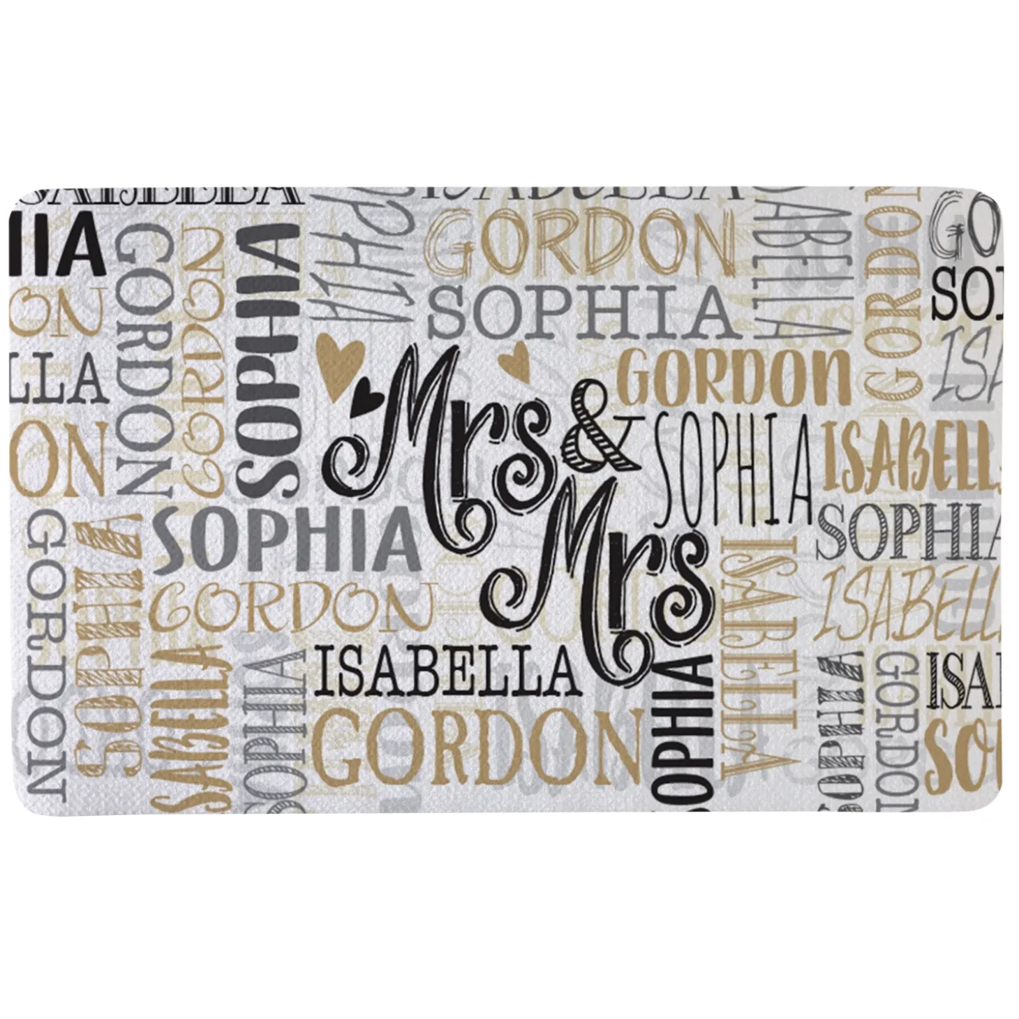 Signature Style Wedding Couple Doormats
