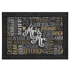 Signature Style Wedding Couple Doormats