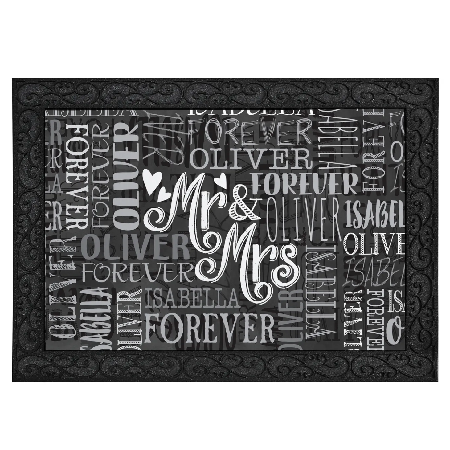 Signature Style Wedding Couple Doormats