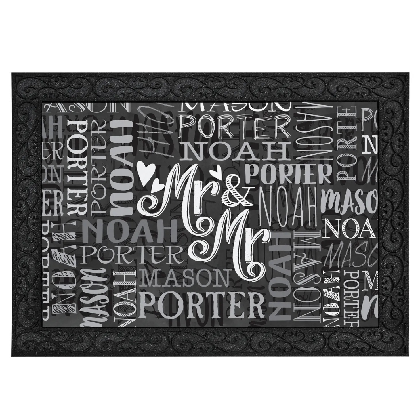 Signature Style Wedding Couple Doormats