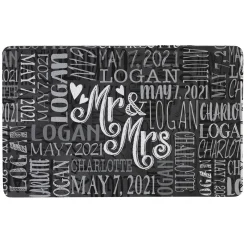 Signature Style Wedding Couple Doormats
