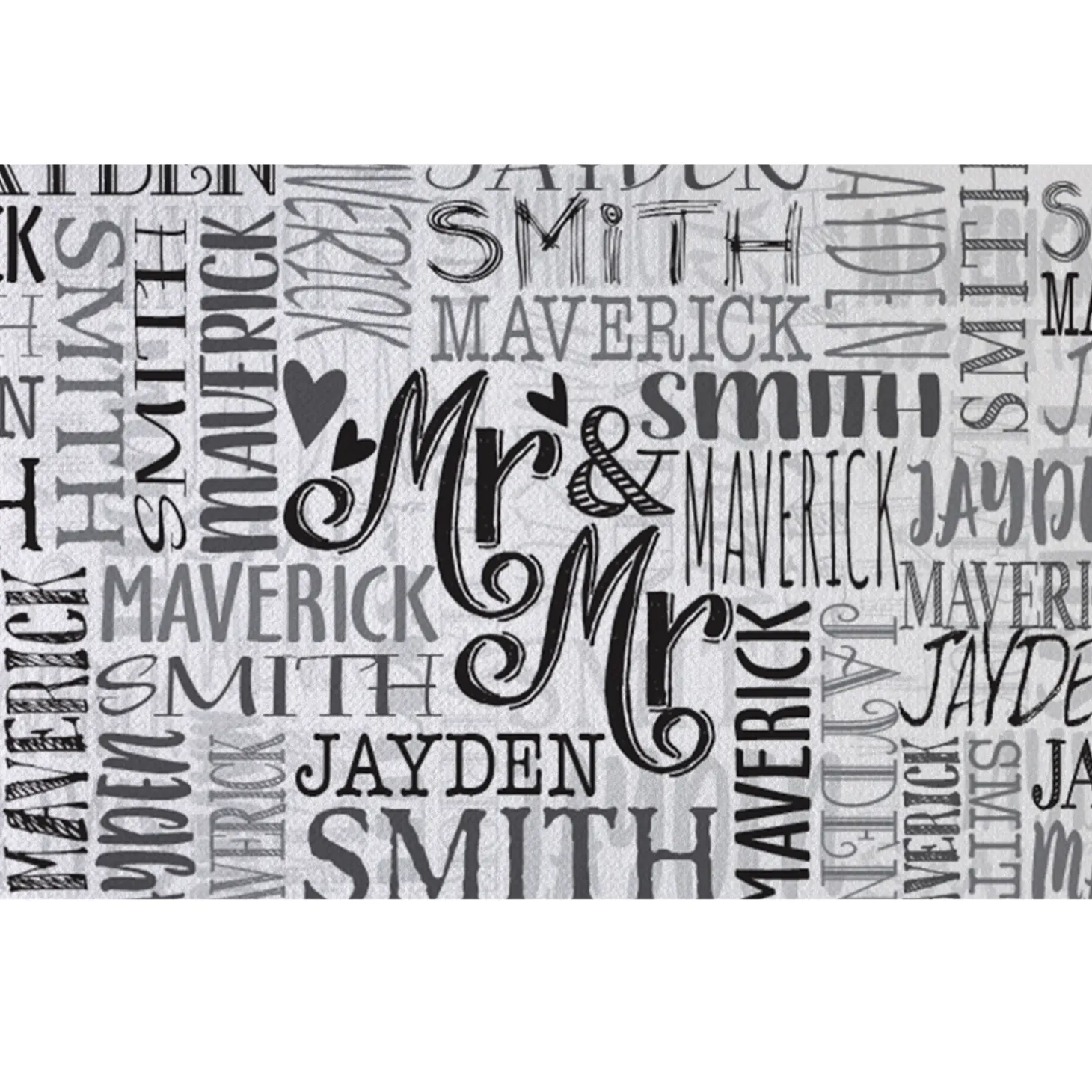 Signature Style Wedding Couple Doormats