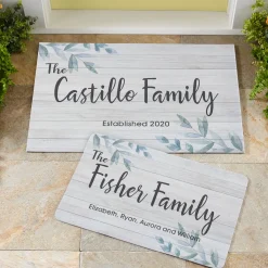 Simple & Elegant Family Name Doormat