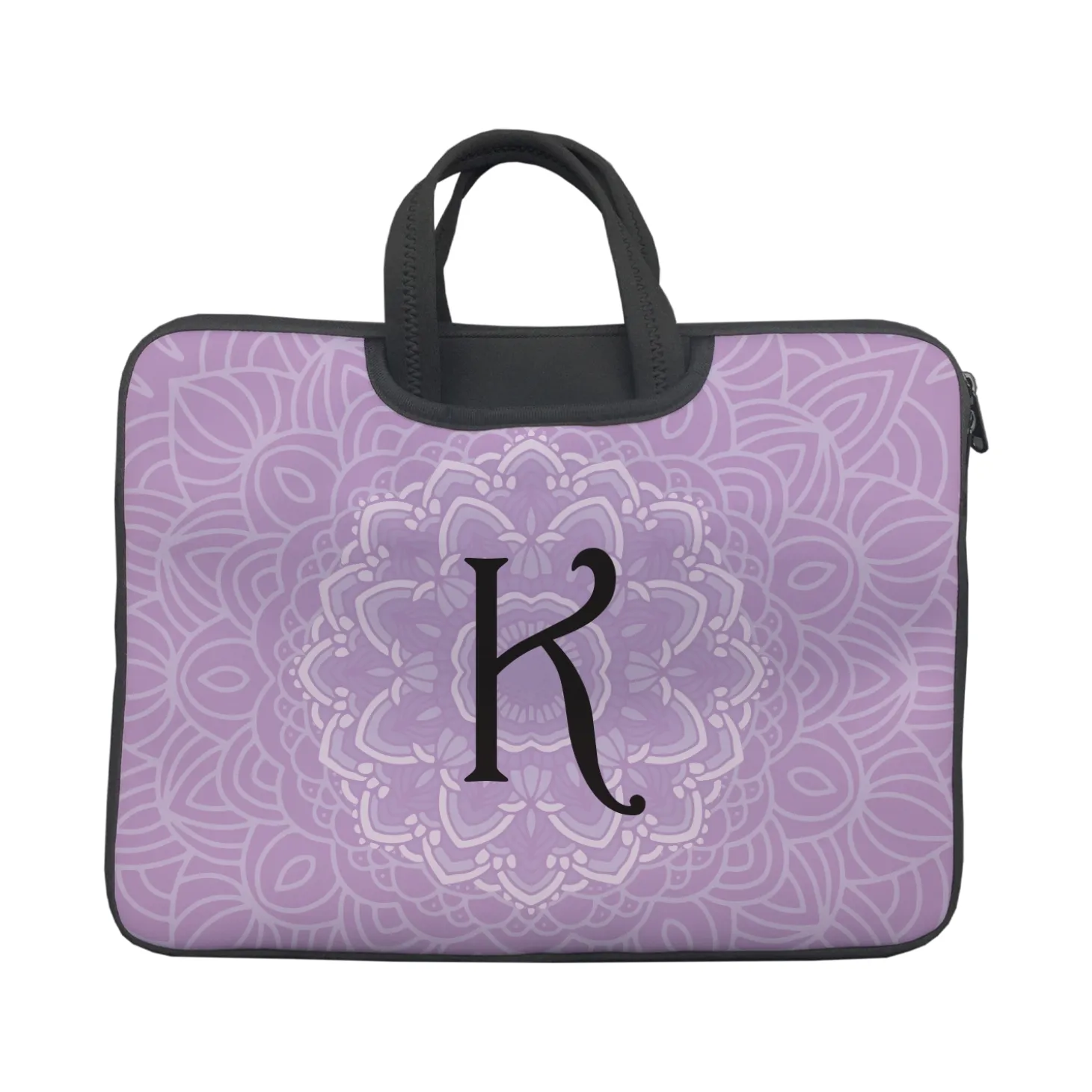 Single Initial Laptop Carrying Bag
