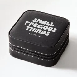 Small Precious Things Travel Jewelry Box .product-info-decoration { display: inline-flex; justify-content: space-between; align-items: center; border-radius: 0.4rem; background-color: #E8E8E8; padding: 0.2rem 0.4rem; font-size: 1.4rem; line-height: 1.6rem; font-weight: var(--font-weight-semibold); letter-spacing: 0.042rem; text-transform: uppercase; --decoration-icon-url: ''; /* will be dynamically set */}.product-info-decoration.badge-icon::before { content: ''; width: 2rem; height: 2rem; background: var(--decoration-icon-url) no-repeat; background-size: 100% 100%; display: block; margin-right: 0.4rem;} Laser Engraved