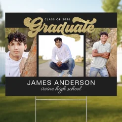 Snapshots of Success Graduation Photo Yard Sign