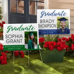 Sophisticated Graduate Photo Yard Sign