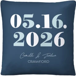 Special Date Throw Pillow
