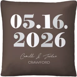 Special Date Throw Pillow