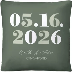 Special Date Throw Pillow