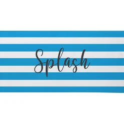 Striped Name Beach Towel