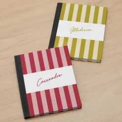 Striped Name Notebook