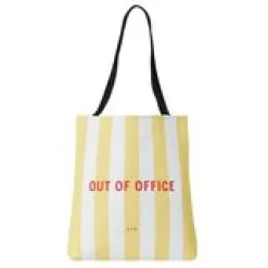 Striped Statement Tote Bag