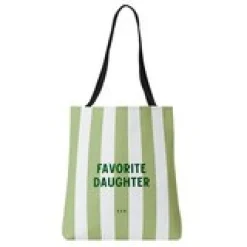 Striped Statement Tote Bag
