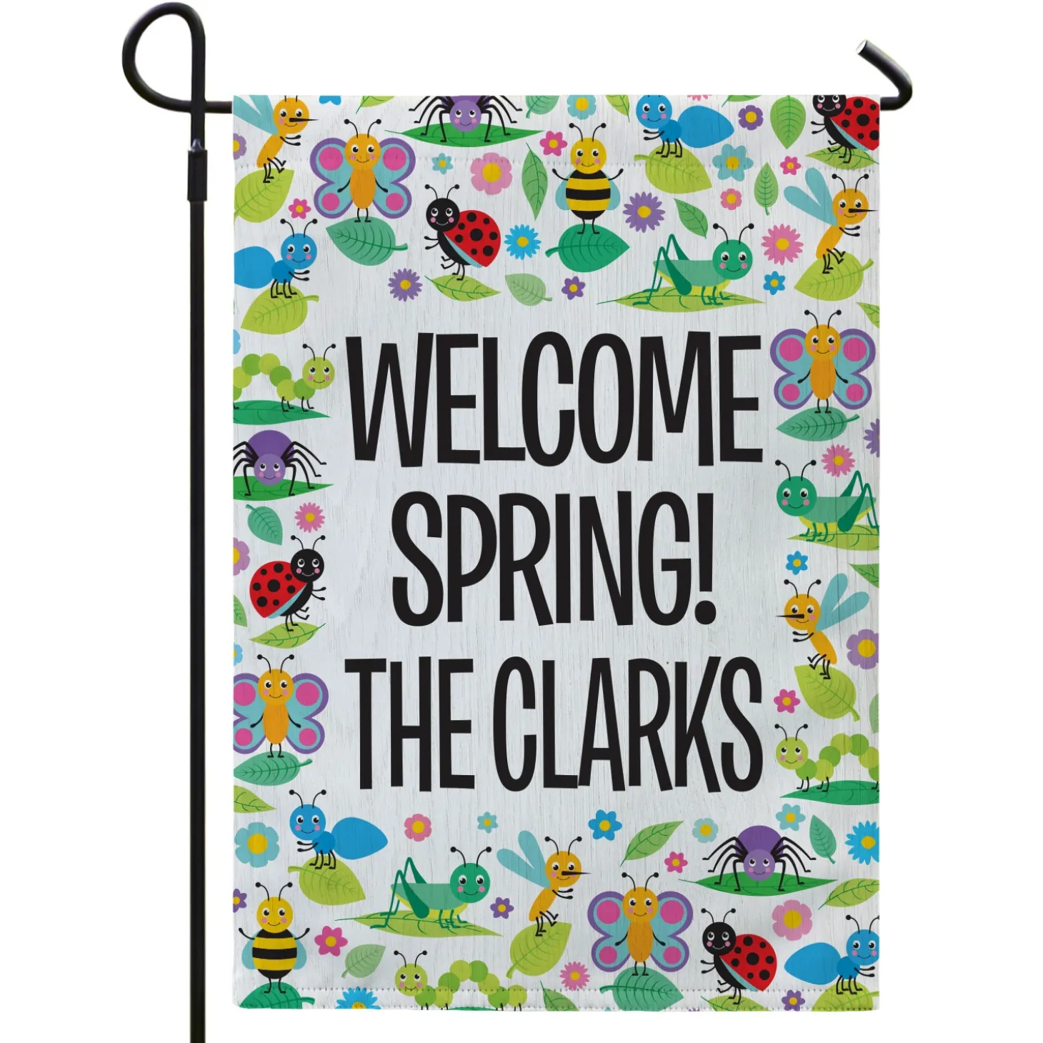Summer Bugs Garden Flag