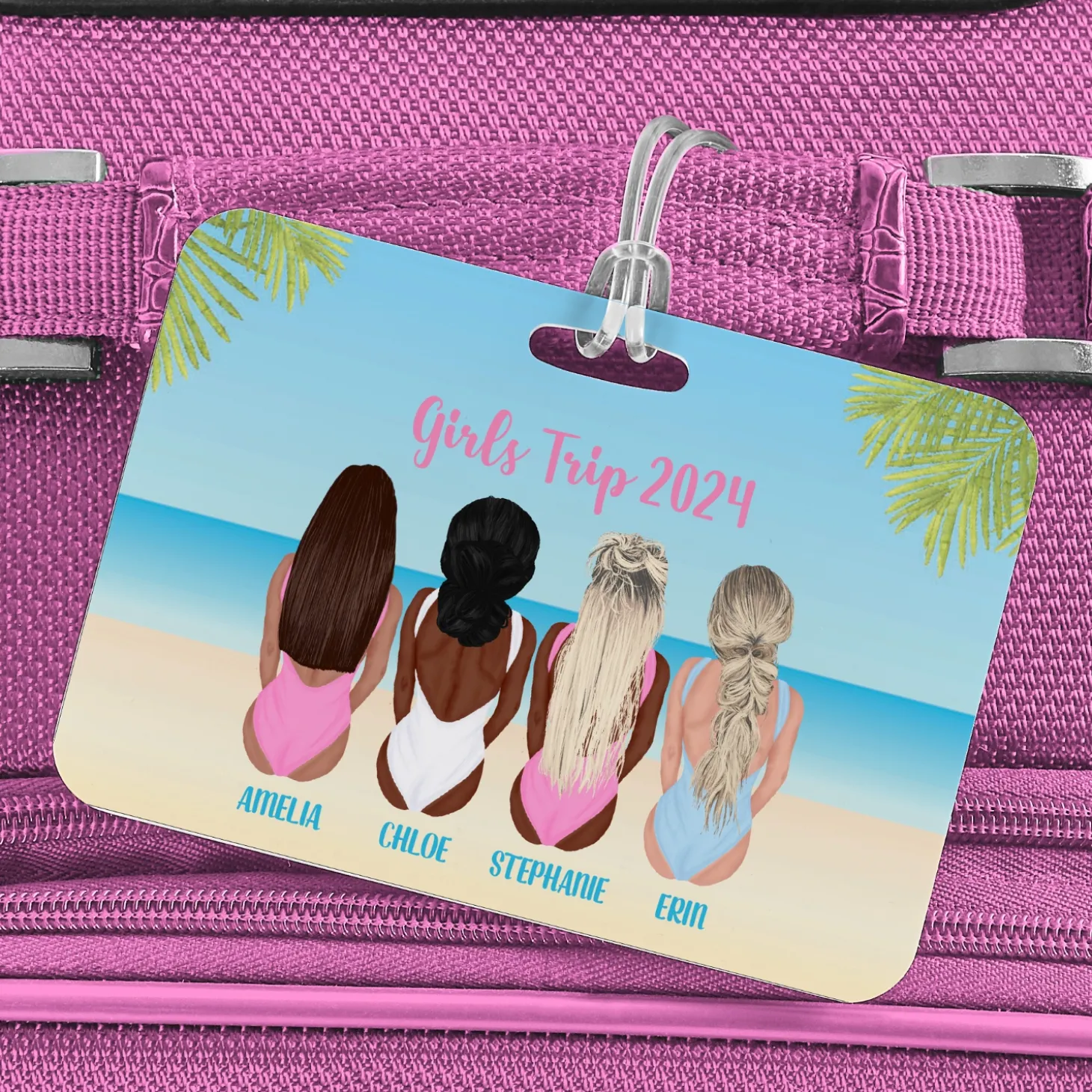 Summer Girls Luggage Tag