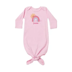 Sunny Rainbow Baby Knotted Gown