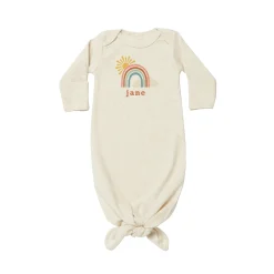 Sunny Rainbow Baby Knotted Gown