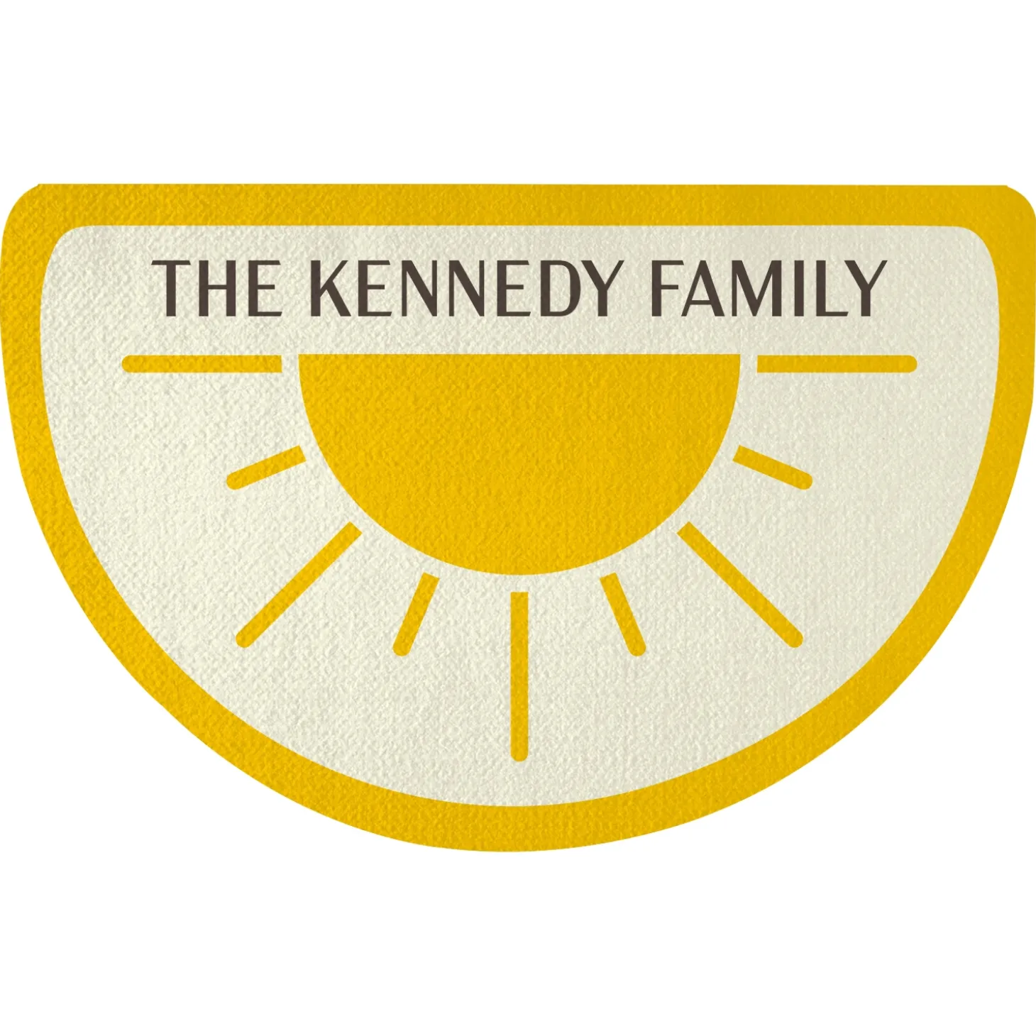 Sunshine Half Round Doormat