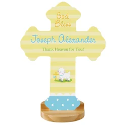 Sweet Blessings Christening Lamb Cross
