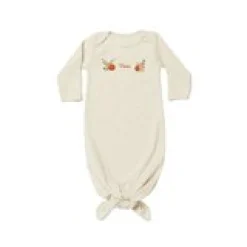 Sweet Floral Name Baby Knotted Gown