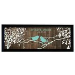 Sweet Lovebirds Canvas