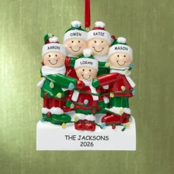 Tangled in Lights Family Ornament