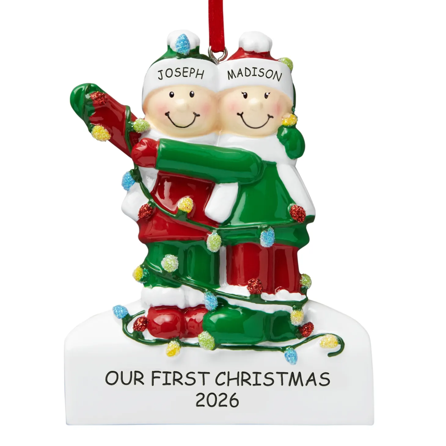 Tangled in Lights Family Ornament