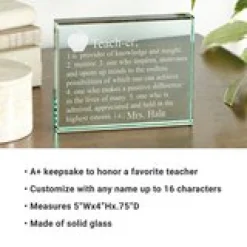 Teacher Glass Block